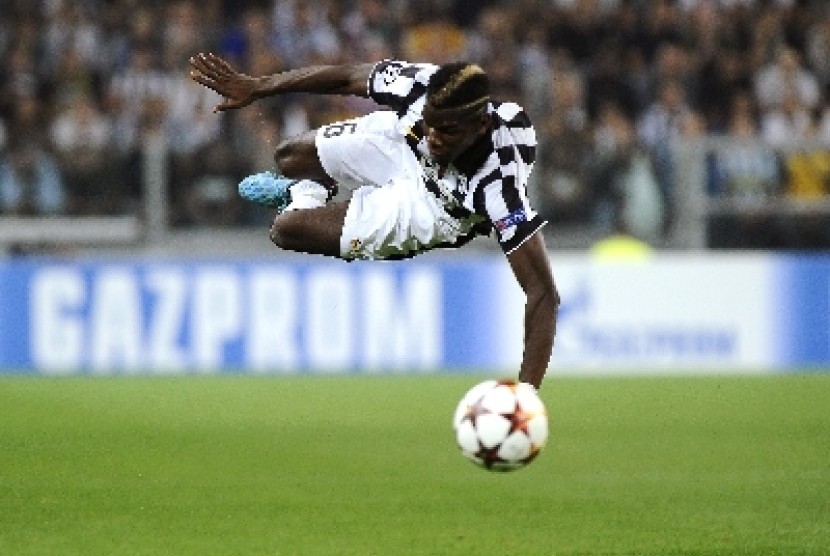 Paul Pogba saat masih berkostum Juventus.