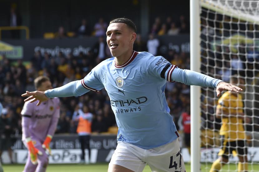 Pemain Manchester City Phil Foden 