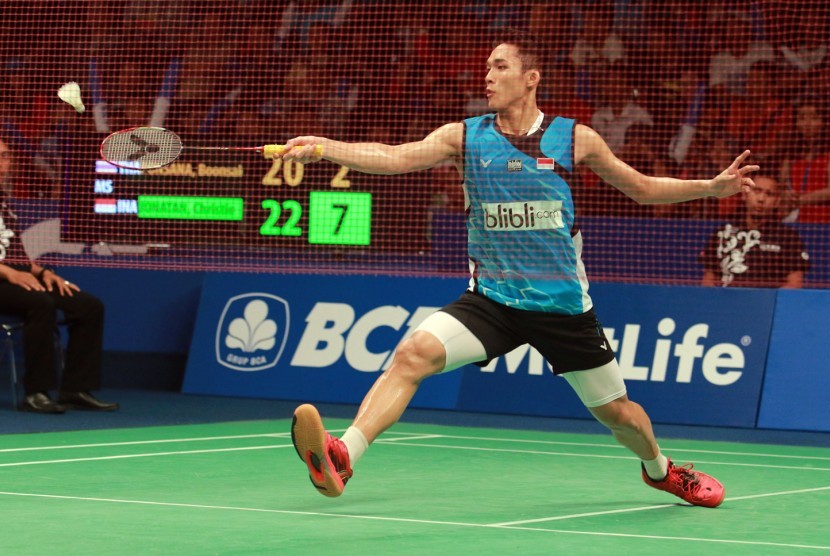 Pemain muda tunggal putra JOnatan Christie lolos ke babak utama BCA Indonesia Open Super Series Premier 2015