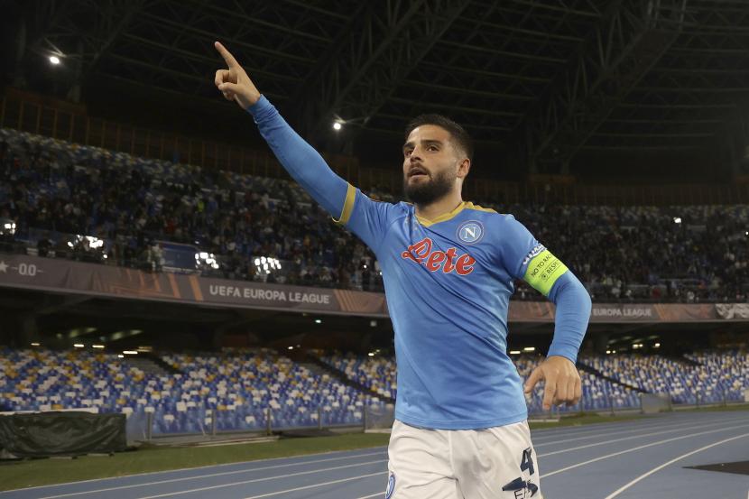 Pemain Napoli Lorenzo Insigne akan habis kontraknya pada 2022.