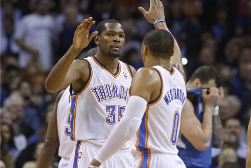 Pemain Oklahoma City Thunder. Foto (Ilustrasi)