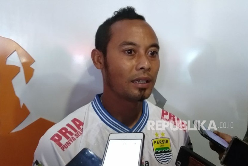 Mantan pemain Persib Bandung Atep yang kini membela PSKC Cimahi.