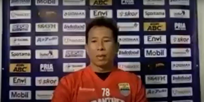 Pemain Persib Bandung, Made Wirawan dalam wawancara daring, Kamis (13/8). 