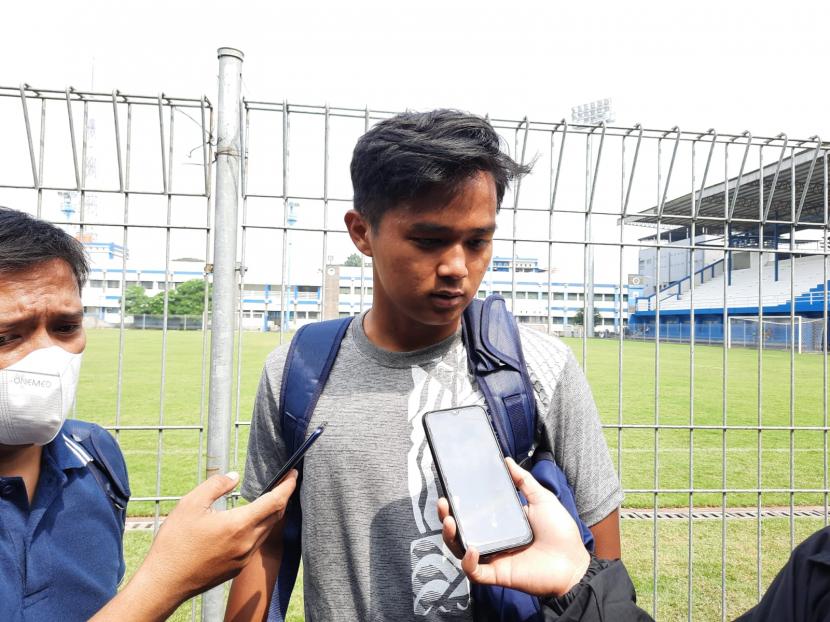 Pemain Persib, Ridwan Ansori di Stadion Sidolig, Kota Bandung, Rabu (6/7/2022). 