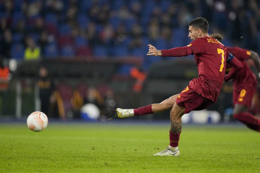  Kapten AS Roma Lorenzo Pellegrini siap habis0habisan di final Liga Europa kontra Sevilla.