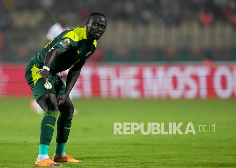 Pemain Senegal Sadio Mane. Percaya Diri, Mane Yakin Pengalaman Bantu Senegal Hadapi Mesir di Final Piala Afrika 2021