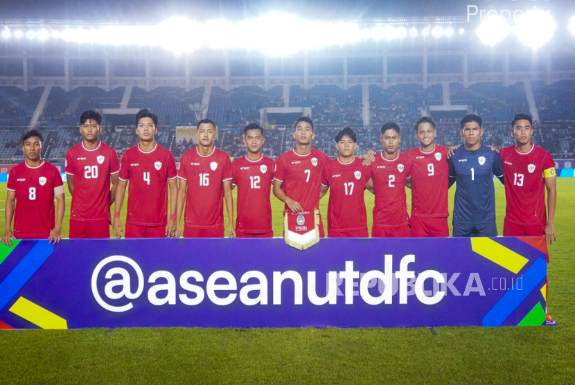 Pemain timnas Indonesia saat melawan Myanmar di Piala AFF 2024.