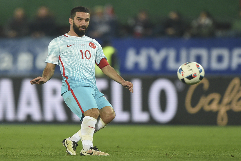  Pemain timnas Turki, Arda Turan.