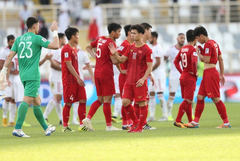 Pemain Timnas Vietnam di ajang Piala Asia 2019. 