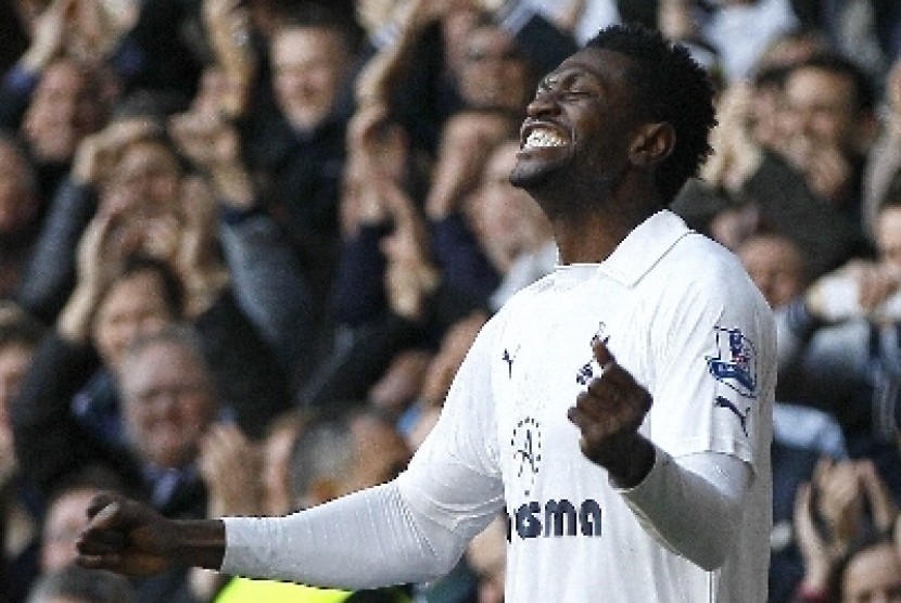 Pemain Tottenham Hotspur, Emmanuel Adebayor.