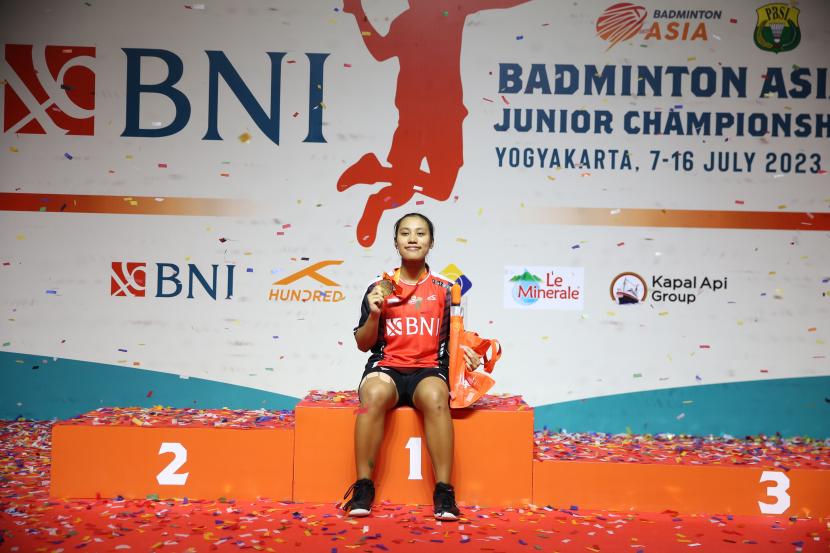 Pemain tunggal putri Indonesia, Mutiara Ayu Puspitasari menjadi Juara Asia Junior 2023.