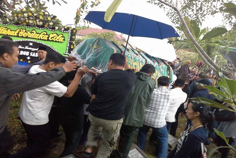 Bob Sadino's funeral at TPU Jeruk Purut, Jakarta