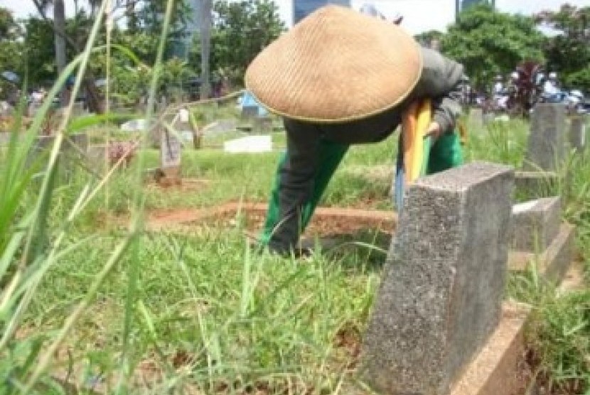  Sambutan Hangat Malaikat Maut Pada Mukmin Saat Meninggal. Foto:  Pemakaman, ilustrasi