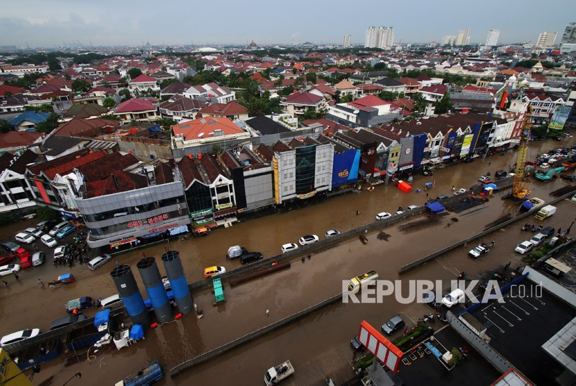 Aerial view of Kelapa Gading area, Jakarta, on Tuesday (Feb 15).