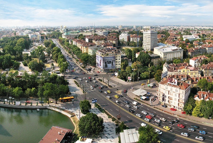 Pemandangan di Sofia, Ibukota  Bulgaria. Kementerian Luar Negeri Bulgaria pada Jumat (18/3/2022) menyatakan 10 diplomat Rusia persona non grata dan memberi mereka waktu 72 jam untuk angkat kaki dari negara Balkan tersebut.