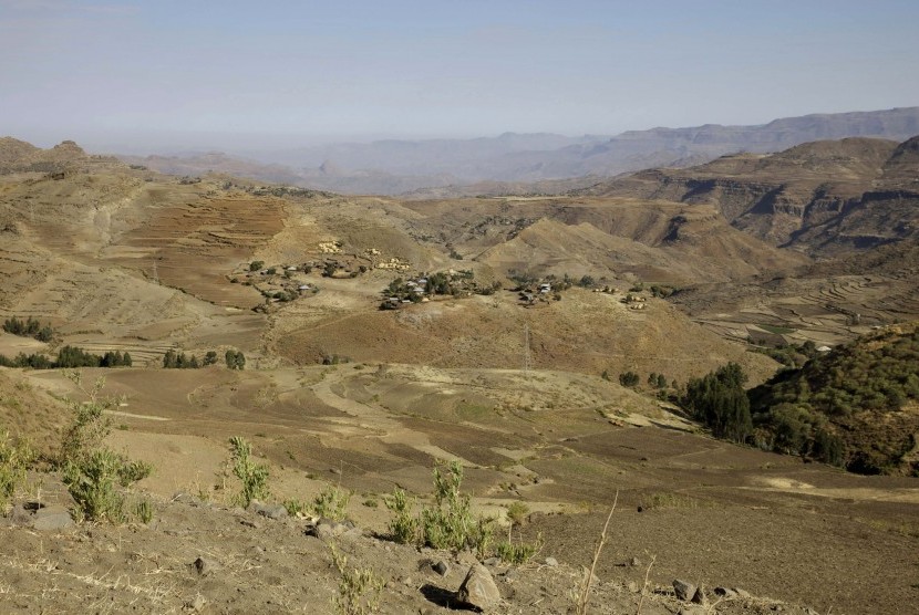 Pemandangan di wilayah bagian utara Ethiopia. (Ilustrasi)