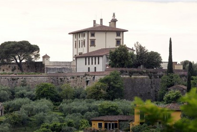 Pemandangan Forte Belvedere di Florence, Italia. Di tempat ini Kim Kardashian dan Kanye West akan menikah. 