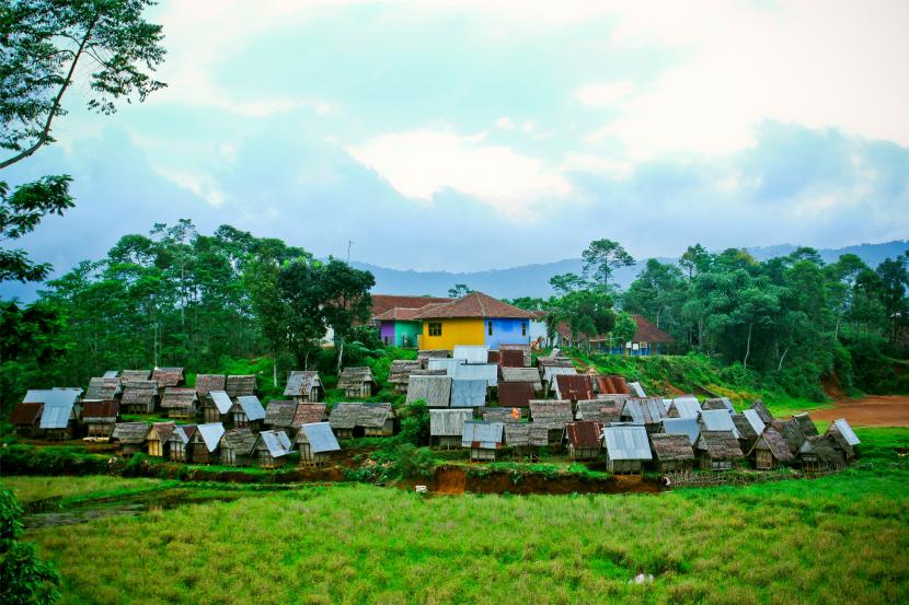 Pemandangan Kasepuhan Citorek yang bisa menjadi destinasi sektor pariwisata diLebak, Banten.