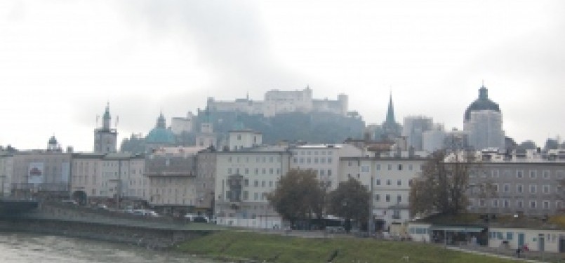 Pemandangan kota tua Salzburg