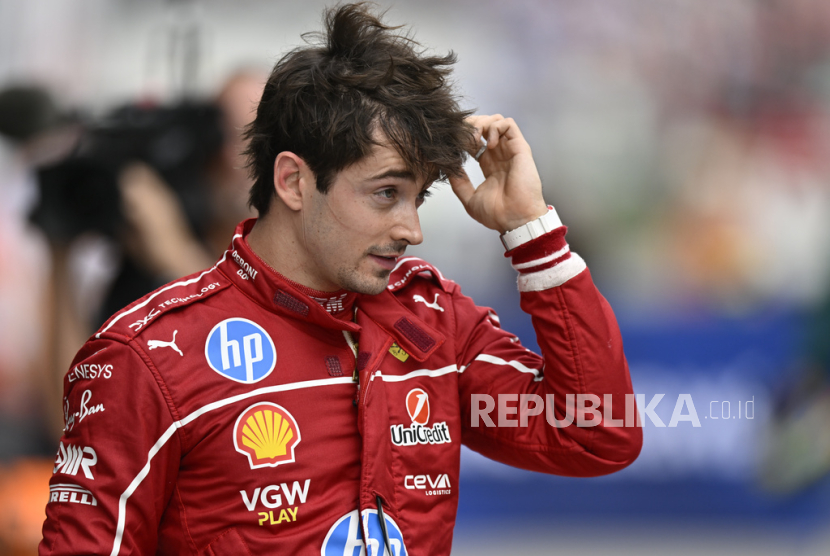 Pembalap Ferrari Charles Leclerc.