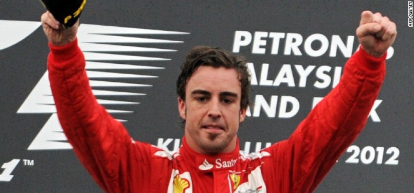 Pembalap Ferrari Fernando Alonso