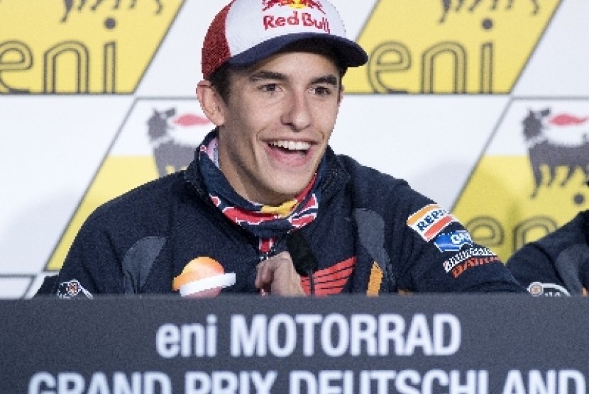 Pembalap Honda, Marc Marquez.