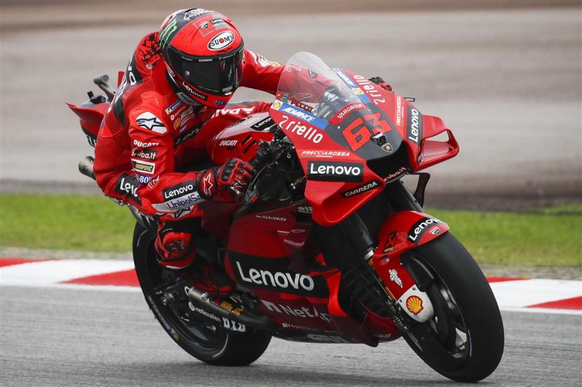 Pembalap MotoGP dari tim Ducati, Francesco Bagnaia.