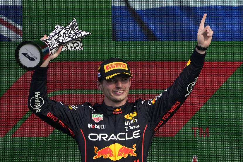 Pembalap Red Bull Max Verstappen dari Belanda.