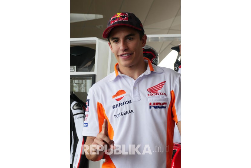  Pembalap Repsol Honda Team 2017, Marc Marquez, Selasa (17/10).