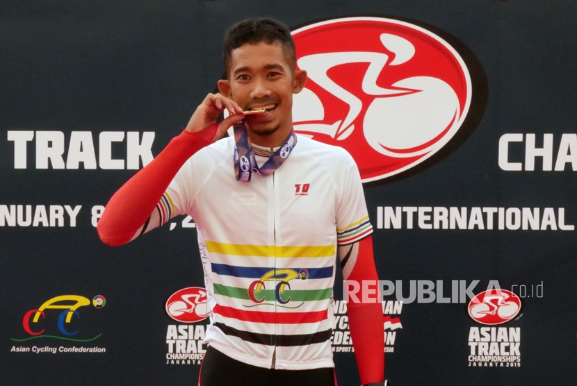 Pembalap sepeda Indonesia Muhammad Fadli Imammudin.