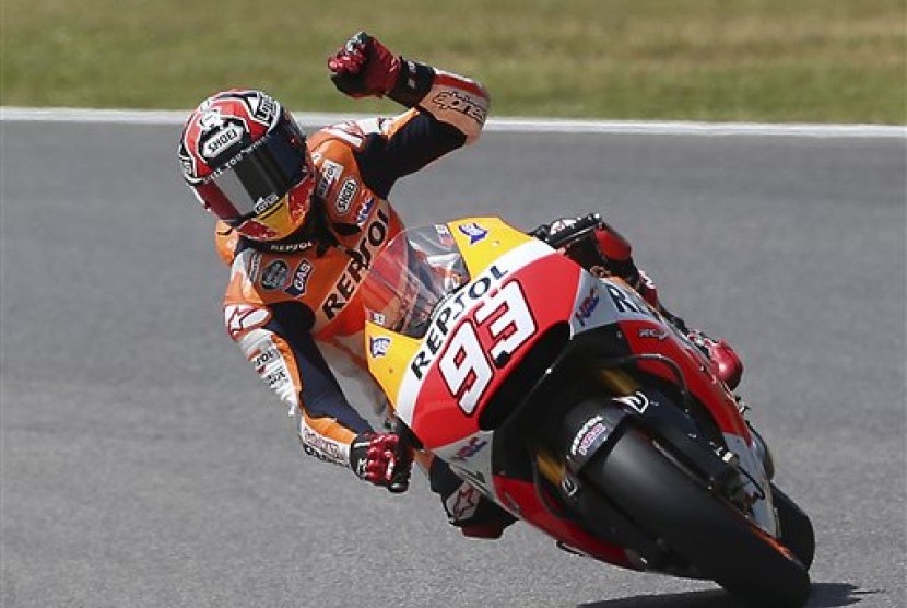 Pembalap tim Honda, Marc Marquez