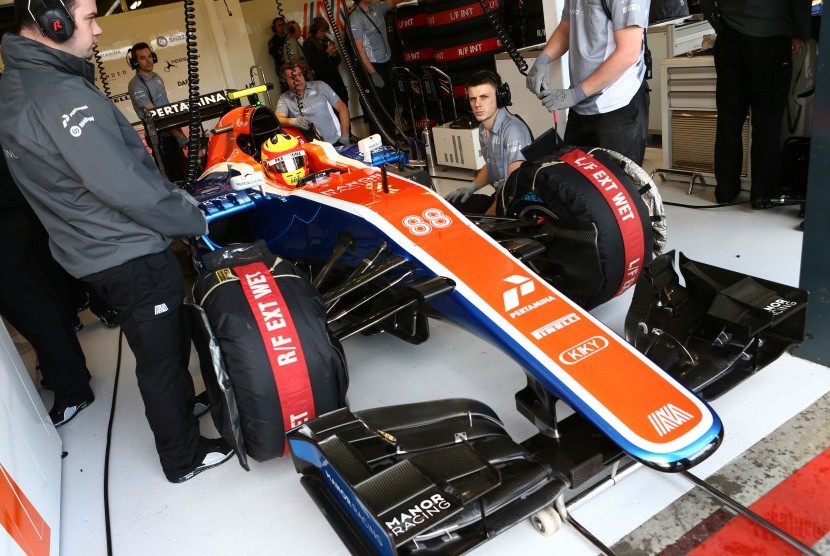 Rio Haryanto saat masih membalap untuk tim Manor Racing.