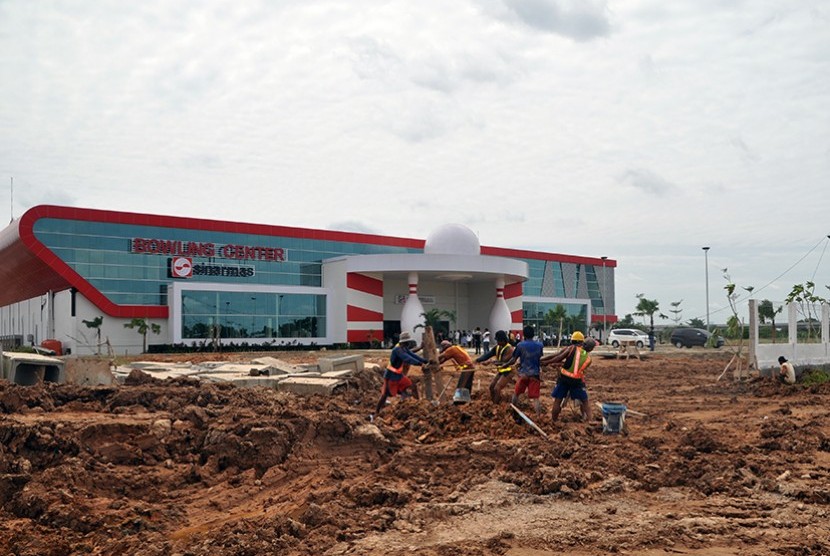 Pembangunan gedung boling center untuk Asian Games XVIII-2018 di Kompleks Jakabaring Sport City (JSC) sudah rampung dan siap diresmikan. 