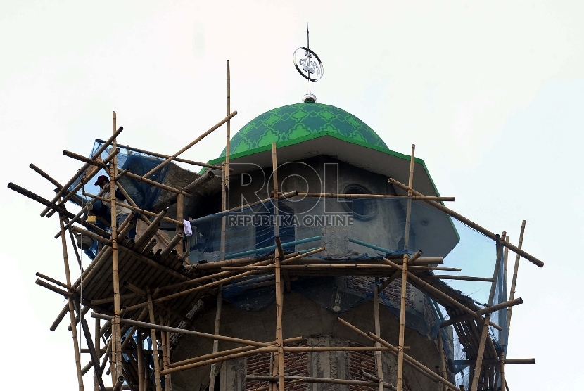 Pembangunan masjid   (ilustrasi). 