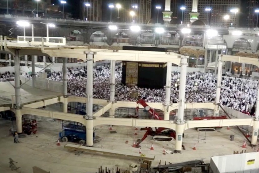 Pembangunan Masjidil Haram, Makkah (ilustrasi)