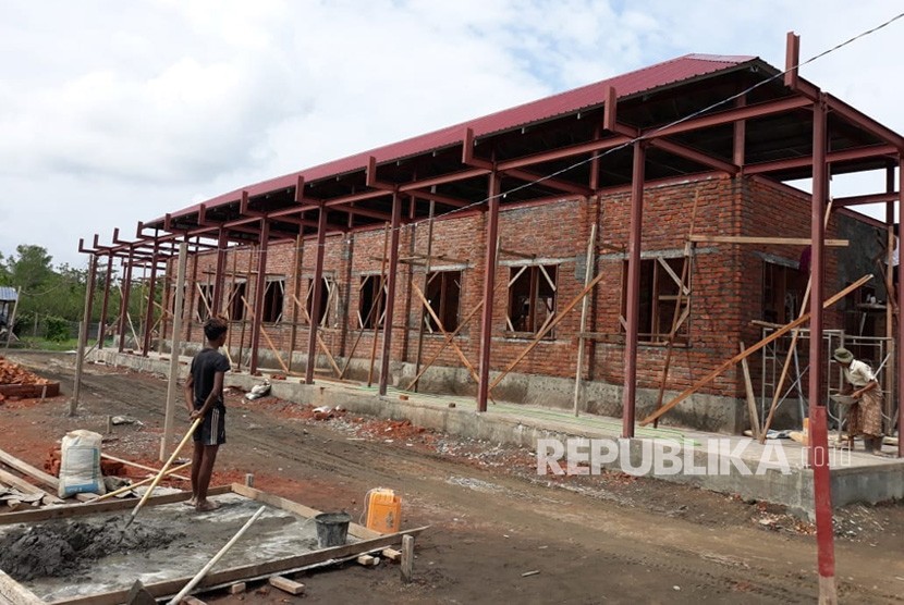 Pembangunan Rumah Sakit Indonesia di Rakhine State, Myanmar capai 50 persen.