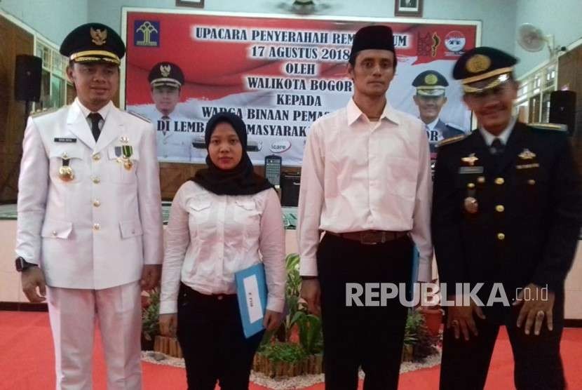 Pemberian remisi umum 17 Agustus tahun 2018 ke narapidana dan anak pidana lapas kelas 2 A Bogor. Jumat  (17/8).