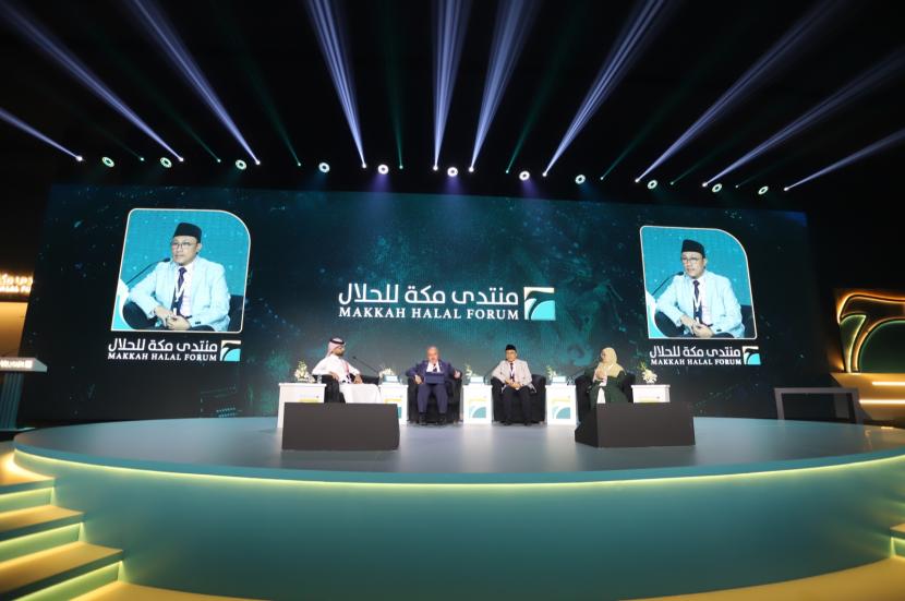 International Conference di Makkah International Convention Center, Makkah, Arab Saudi, Selasa (23/1/2024).