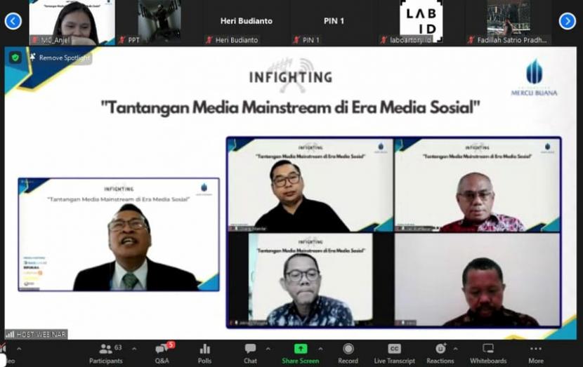 Pembicara dalam webinar 