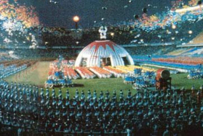 Pembukaan Asian Games 1990 di Beijing, Cina.