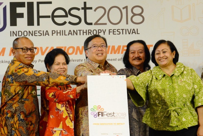 Pembukaan Indonesia Philanthropy Festival/ FIFest 2018 di Balai Sidang Jakarta, Kamis (15/11).