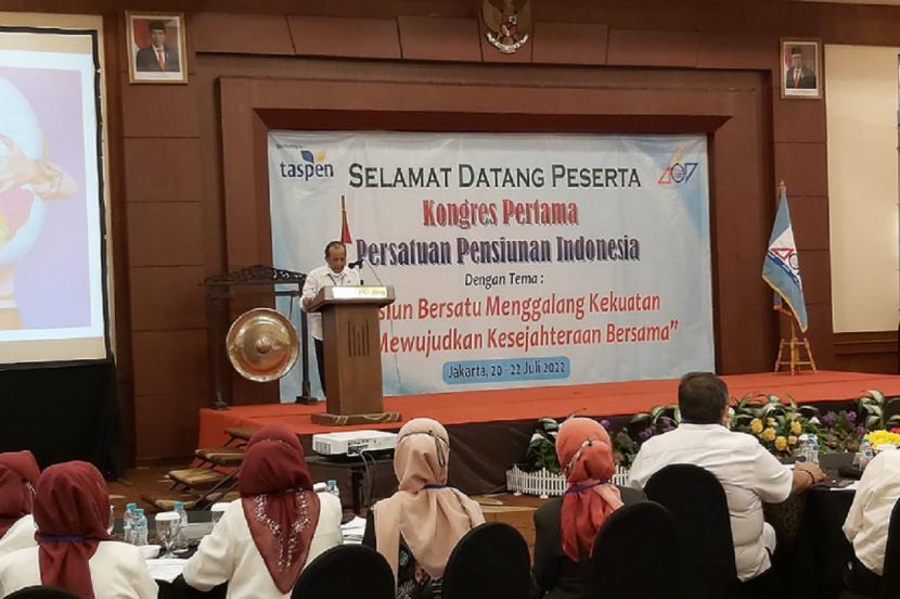 Pembukaan Kongres Persatuan Pensiunan Indonesia (Pensiun Indonesia) di Jakarta.