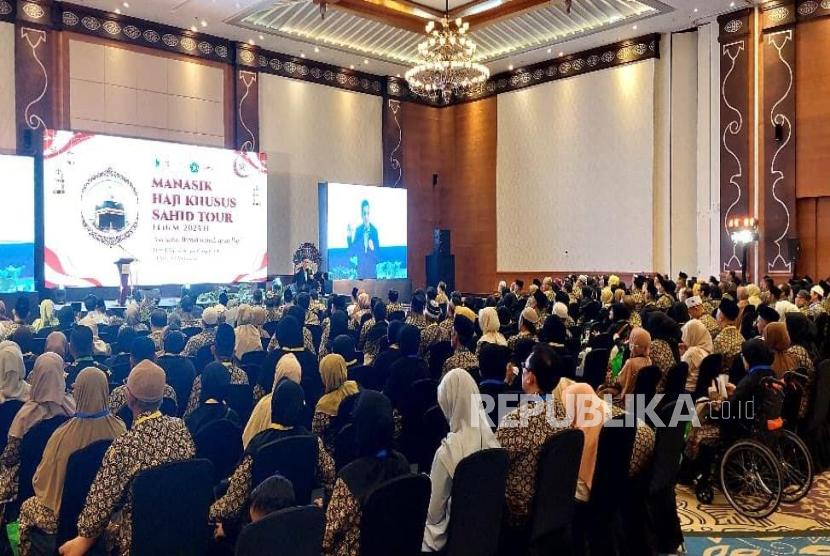 Pembukaan Manasik Haji 2025 di Sahid Raya Hotel Yogyakarta, Kamis (1/5/2025).