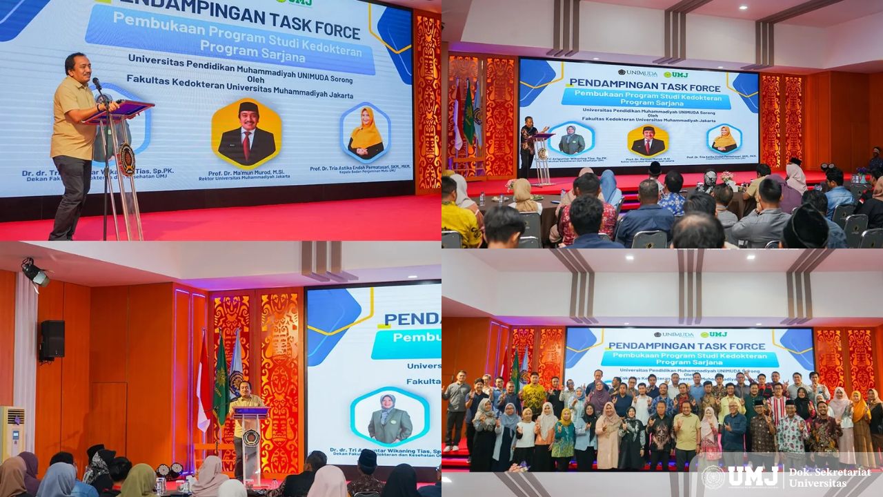 Pembukaan Pendampingan Task Force Pendirian Prodi Kedokteran Program Sarjana UNIMUDA Sorong di Gedung Pascasarjana Convention Centre, Kamis-Sabtu (23-25/01/2024). 