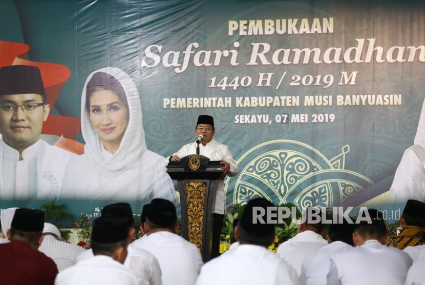 Pembukaan Safari Ramadhan 1440 H Pemerintah Kabupaten Musi Banyuasin resmi dibuka secara langsung Bupati Muba Dodi Reza Alex Noerdin.