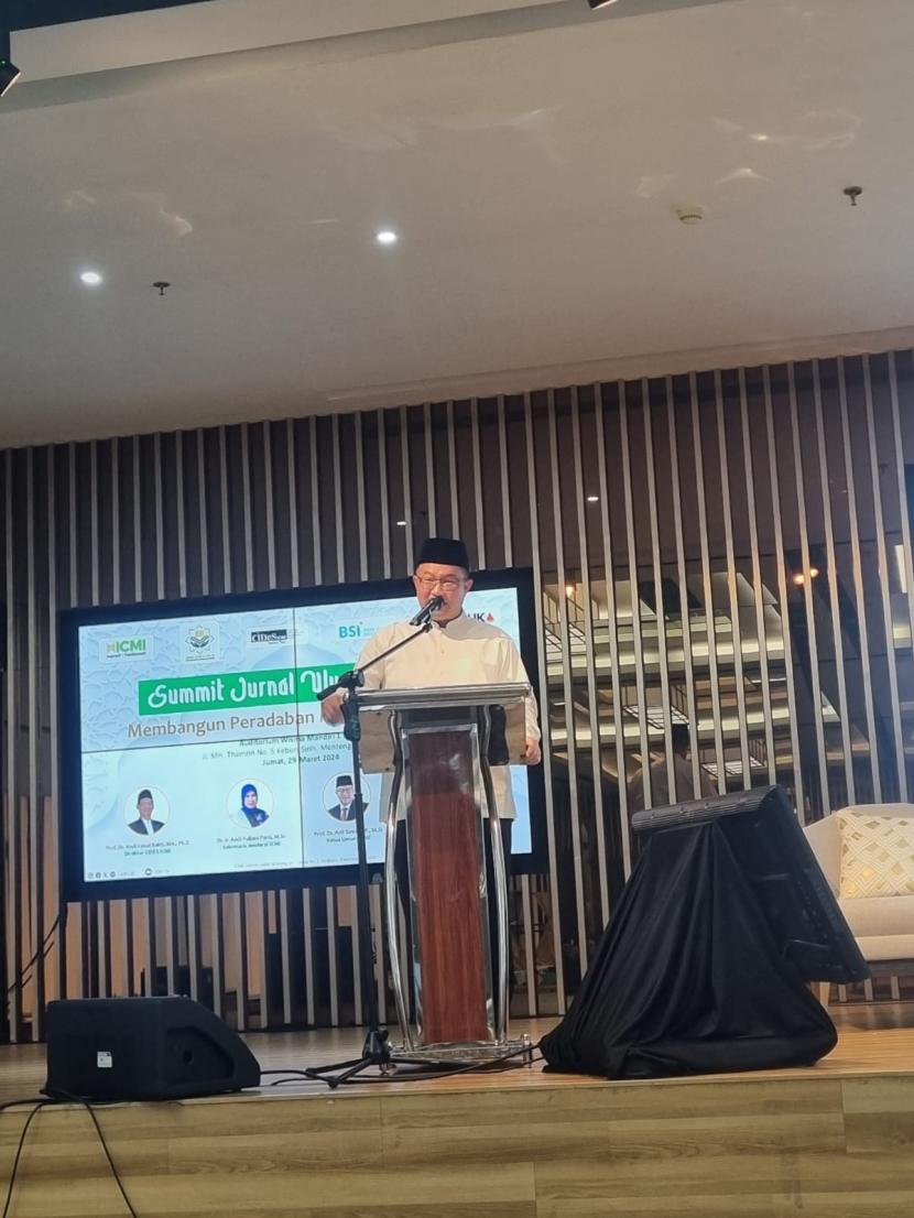 Pembukaan Summit Jurnal Ulumul Quran, pada Jumat (29/3/2024) di Auditorium Wisma Mandiri Jakarta.