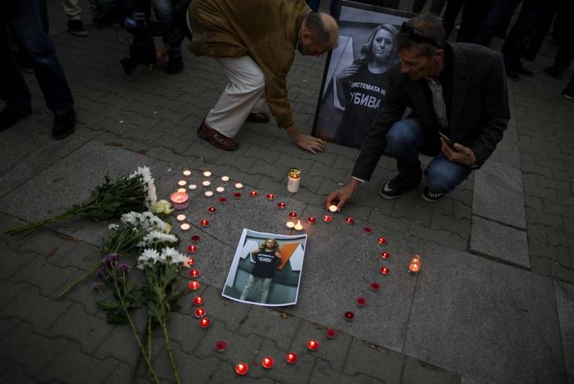 Pembunuhan wartawan Viktoria Marinova menimbulkan kemarahan publik di Sofia, Bulgaria.