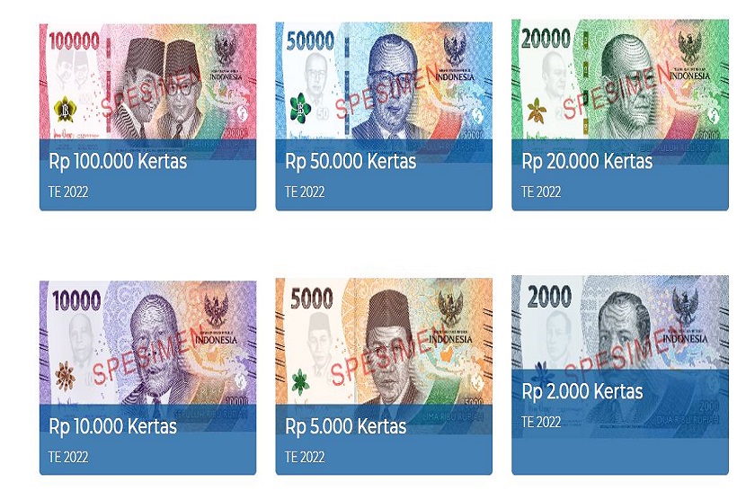 Pemerintah dan Bank Indonesia meluncurkan tujuh pecahan Uang Rupiah Kertas Tahun Emisi 2022 (Uang TE 2022) pada hari ini, Kamis (18/8) di Jakarta. Bank Indonesia (BI) menyelenggarakan Festival Rupiah Berdaulat Bank Indonesia (FERBI) 2022 pada 19-21 Agustus 2022 di Gelora Bung Karno (GBK), Jakarta, dalam rangka ikut merayakan Hari Ulang Tahun Republik Indonesia (HUT RI) ke-77.