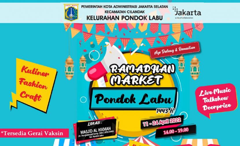 Pemerintah Kota administrasi Jakarta Selatan akan menggelar bazar yang bertajuk Ramadhan Market.