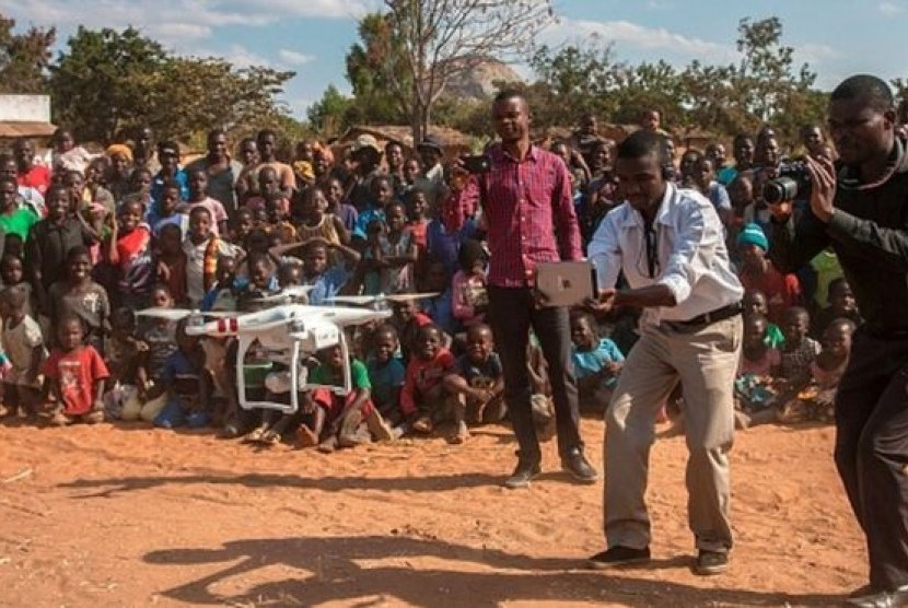 Pemerintah Malawi Afrika bekerjasama dengan Unicef meluncurkan drone untuk sejumlah misi kemanusiaan di negara itu